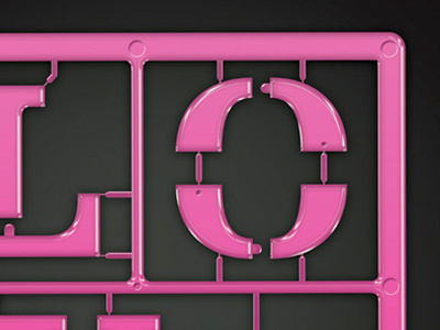 Love 3d illustration print typography