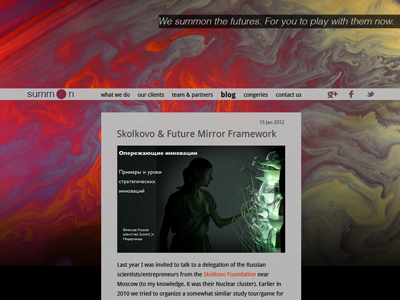 Summn blog photography web design