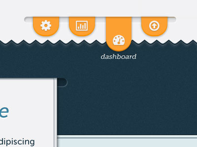 Nav concept icons nav navigation slider tab