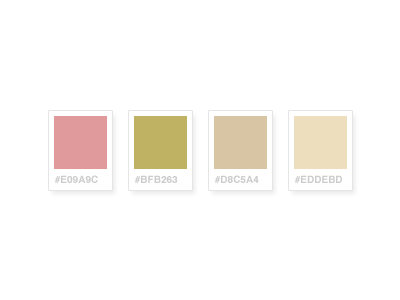 Ice Cream Palette colors colours cream green pink