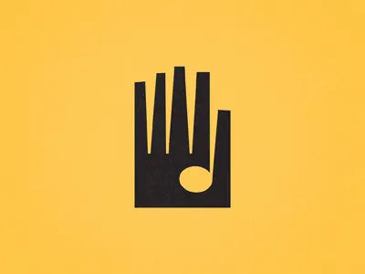 Hand Icon 236 hand icon logo mark note