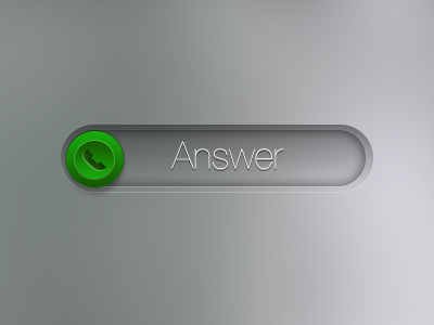 Incoming Call call gui slider ui