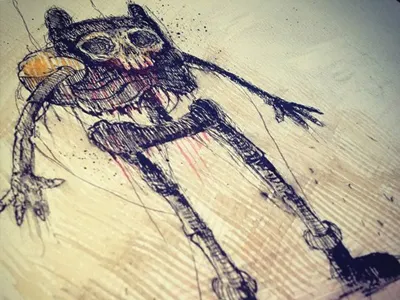 Finn adventure time cartoon finn illustration skull zombie