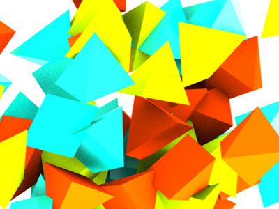Pyramid Study 3 3 dimensional 3d c4d cluster geometry pyramid render triangle