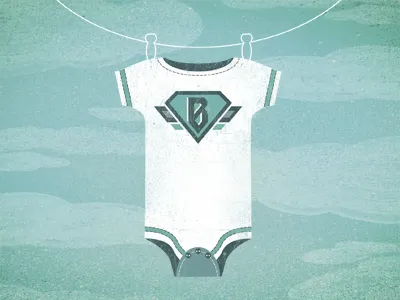 Super Baby Announcement announcement baby boy clothes pin clothing line invitation onesie shirt super hero