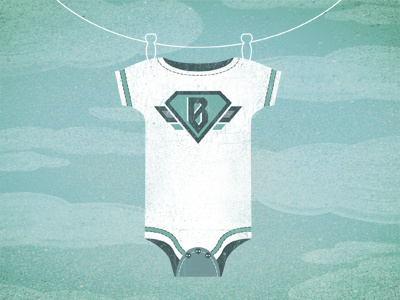 Super Baby Announcement announcement baby boy clothes pin clothing line invitation onesie shirt super hero