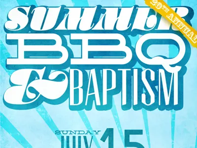 Bapbbq2012 Dribble bbq poster summer