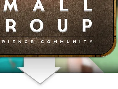 Experience Community arrow community leather texture wood