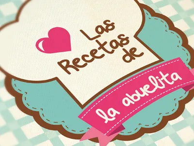 Grandma's recipes / Las recetas de la abuelita recetario recipe book typography