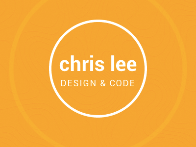 Portfolio header circle yellow