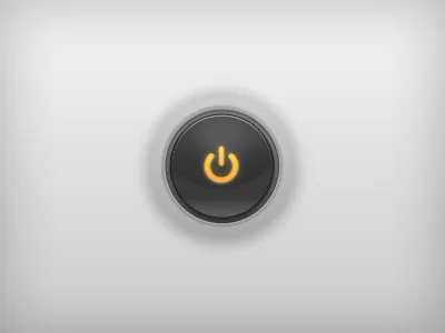 Big Power Button! button grey power ui yellow