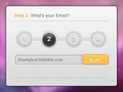 Form Step 2 form grey step steps ui yellow