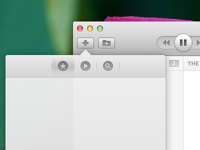 Popover app interface light mac popover simple ui