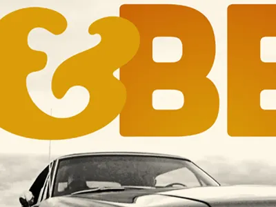 Burn Outs & BBQ ampersand muscle car poster type