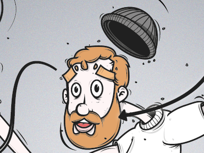 Nearly done. Illustration adobe beard clean ginger illustration illustrator vector