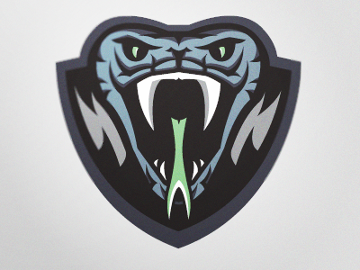 Vipers Lacrosse fangs lacrosse logo sports viper