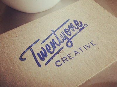 Twentyone Business Cards business cards stamp twentyone creative