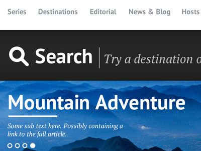 Search. pt sans pt serif search travel