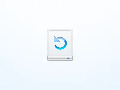 Disk arrow backup blue disk drive hard icon light