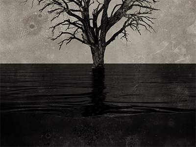 WRAF Album Art (WIP) album art capsz cover dark grunge muddy photoshop sepia surreal texture water wip