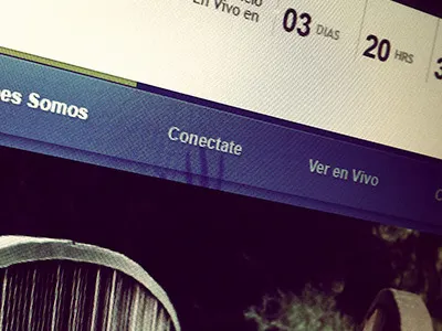 Main Navigation active blue clean countdown modern