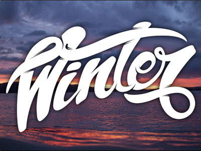 Winter Type head script type winter