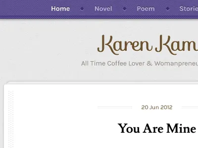 Karen Kamal Blog blog minimalist paper simple texture typography