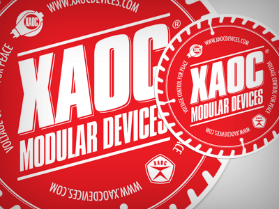 XAOC Devices • Sticker 1 branding electronics logotype music sticker typography