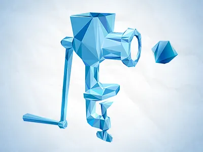 W.I.P.Hasher blue hasher mincer segment triangle