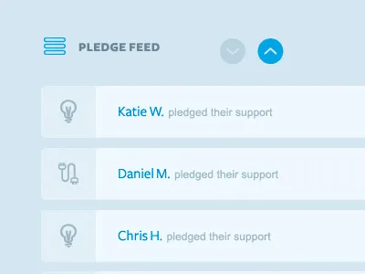 Pledge Feed art energy feed freight line minimal pledge sans typography
