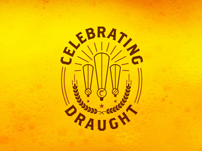 Celebrating beer identity logo