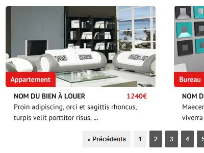 Elite Immobilière gridview