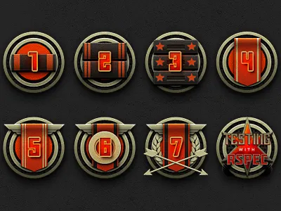 _133 badges code school medals rank rspec stars ui