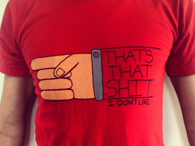 Don't Like Tee dont like hand lettering kanye tee