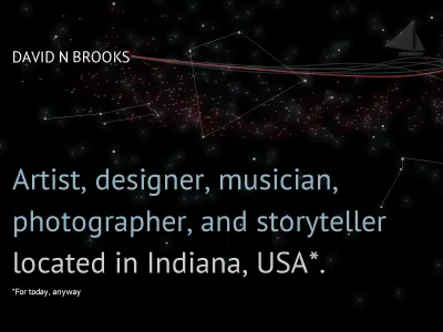 Personal Site Redesign blue fireworks red stars web