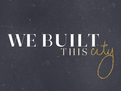 we built this city blog design branding graphic design header logo modern typography