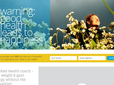 Slide Overlay minimal slideshow website design