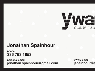 Jonathan business card business card print