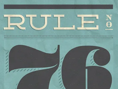 Quote Poster numbers poster print texture turquoise typography