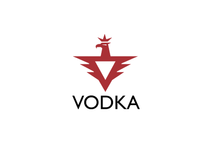 Vodka alcohol bottle brand branding communication agency design diamond logo logo design logo designer pavel surovy symbol vodka