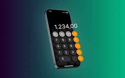 Daily UI 04 - Calculator app design graphic design ui ux