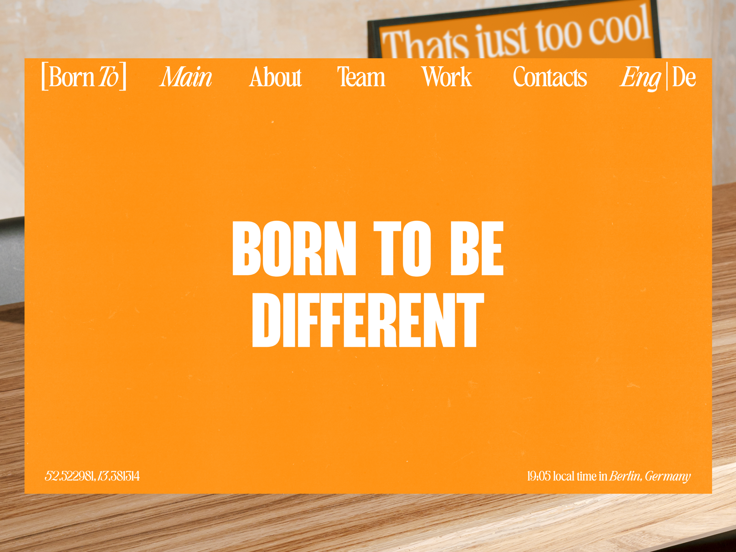 [BornTo] | Creative studio concept | Main block animation branding creative design main page studio ui uiux ux web design