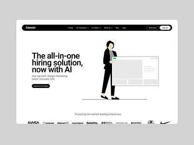 Talent Agency Hero Redesign agency website design branding design talent agency talent agency website ui ux web design website website design