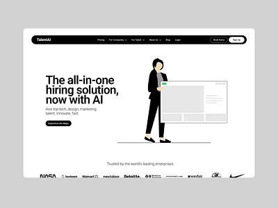 Talent Agency Hero Redesign agency website design branding design talent agency talent agency website ui ux web design website website design