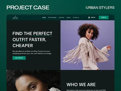 Fashion Brand Website Design — Case Study case case study clothes design fashion project style stylists stylists website ui ux web design website