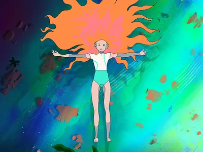 FLOATIN after effects animation character animation character design design digital art frame by frame illustration