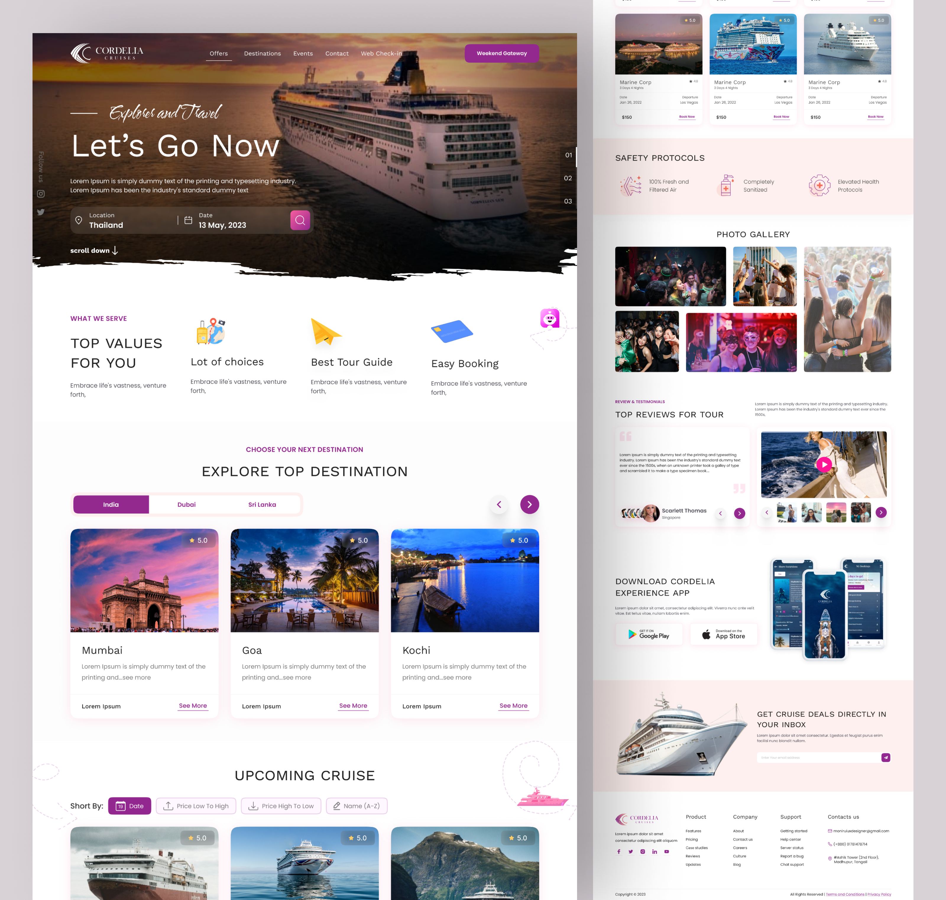 Travel Your Destination in Luxury Cruises agency cruise cruise landing page cruise line cruises booking cruises travel cruises website destination holyday check home page landing page luxury cruises ship tour travel agency travel cruises ui design ux design web web design