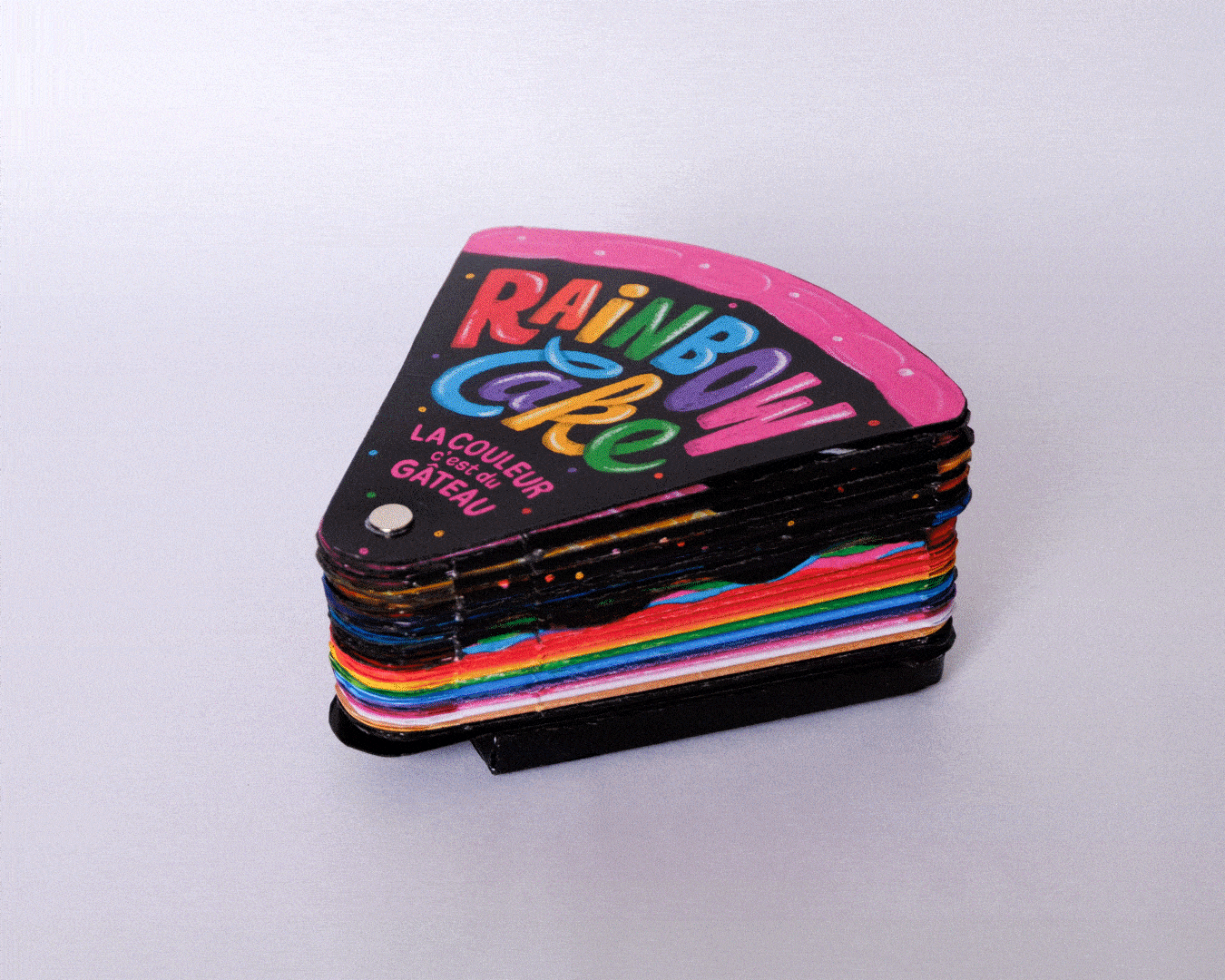 RAINBOW CAKE, la couleur c'est du gâteau book branding design edition graphic design illustration ludique print