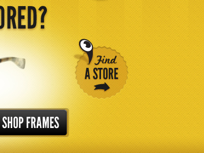Find a Store arrow callout cta retro texture