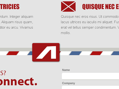 Connect connect contact layout mail minimalist web